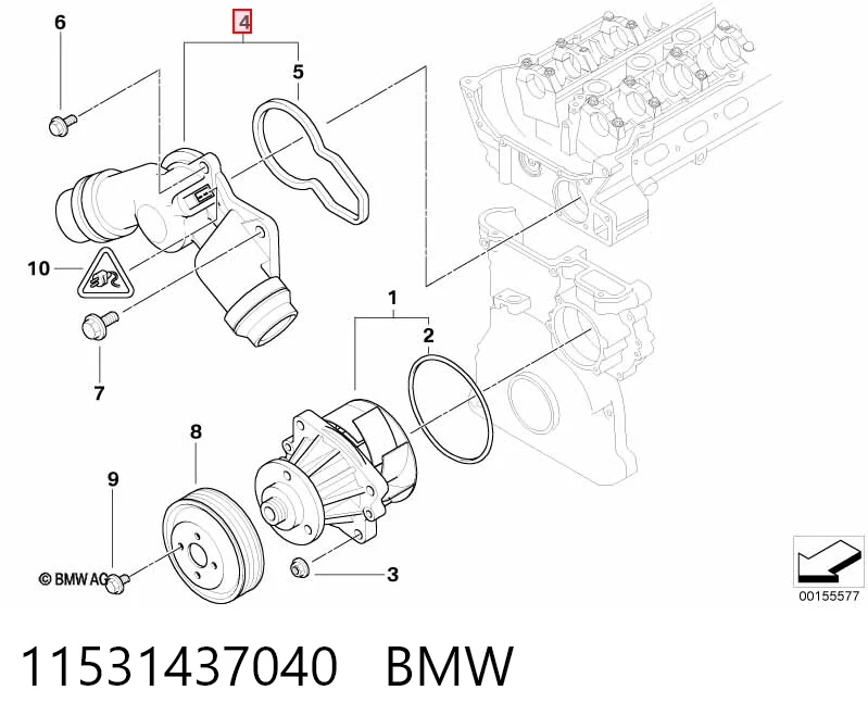 11531437040 BMW Termostat