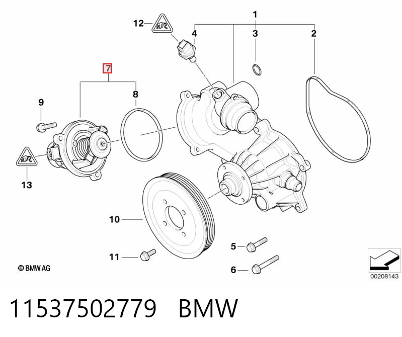 11537502779 BMW Termostat