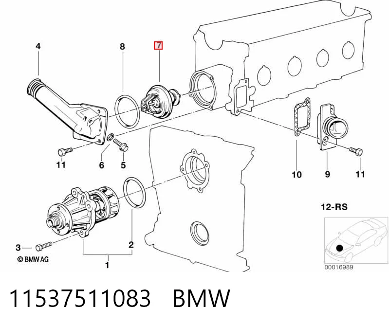 11537511083 BMW Termostat