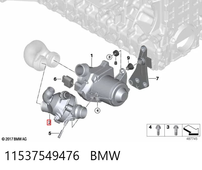 11537549476 BMW Termostat