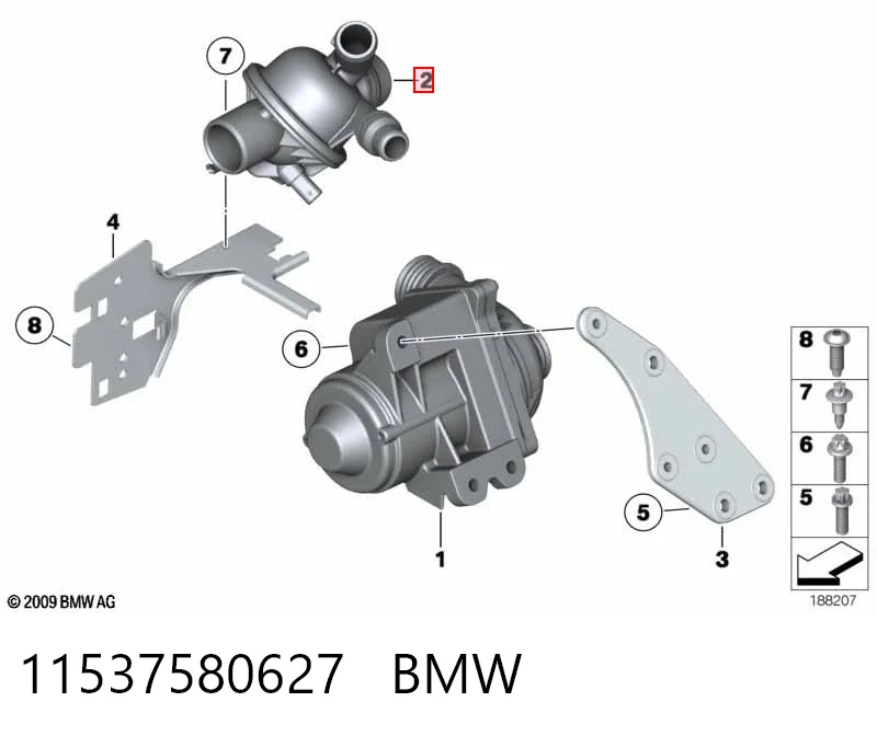 11537580627 BMW Termostat