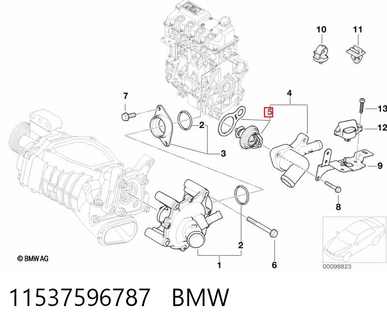 11537596787 BMW Termostat