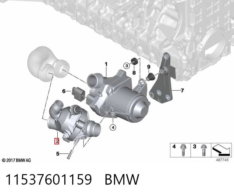 11537601159 BMW Termostat