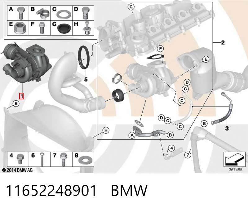 11652248901 BMW Turbina
