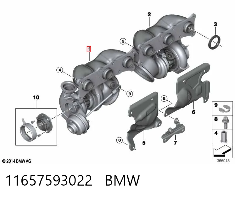 11657593022 BMW Turbina
