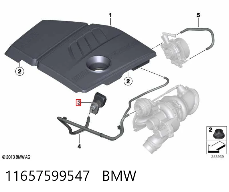 11657599547 BMW Przetwornik ciśnienia (solenoid) doładowania