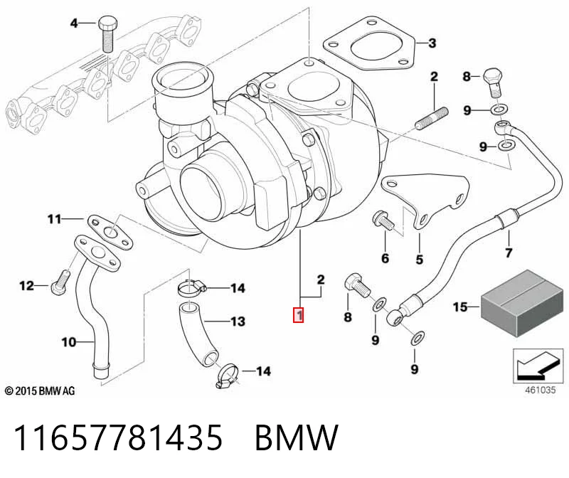 11657781435 BMW Turbina