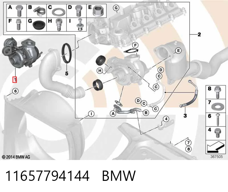 11657794144 BMW Turbina