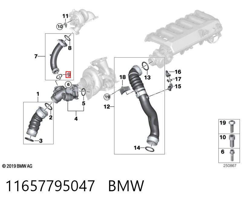 11657795047 BMW Uszczelka korka wlewu oleju