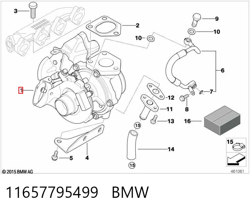11657795499 BMW Turbina