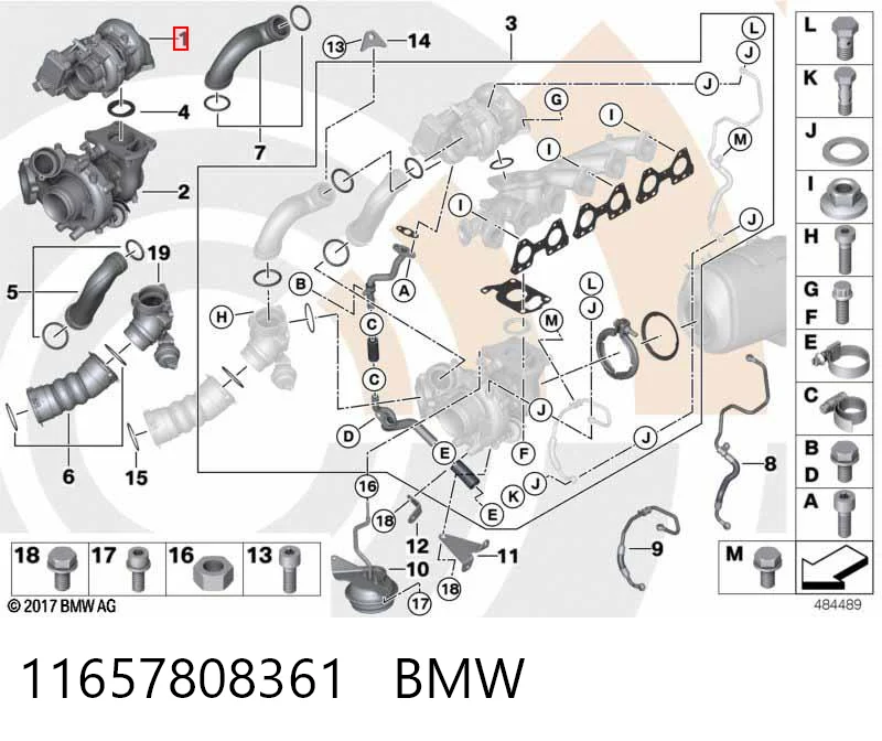 11657808361 BMW Turbina