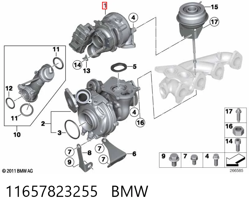 11657823255 BMW Turbina