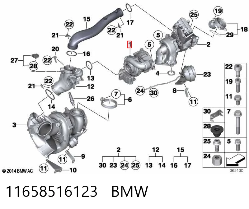 11658516123 BMW Turbina