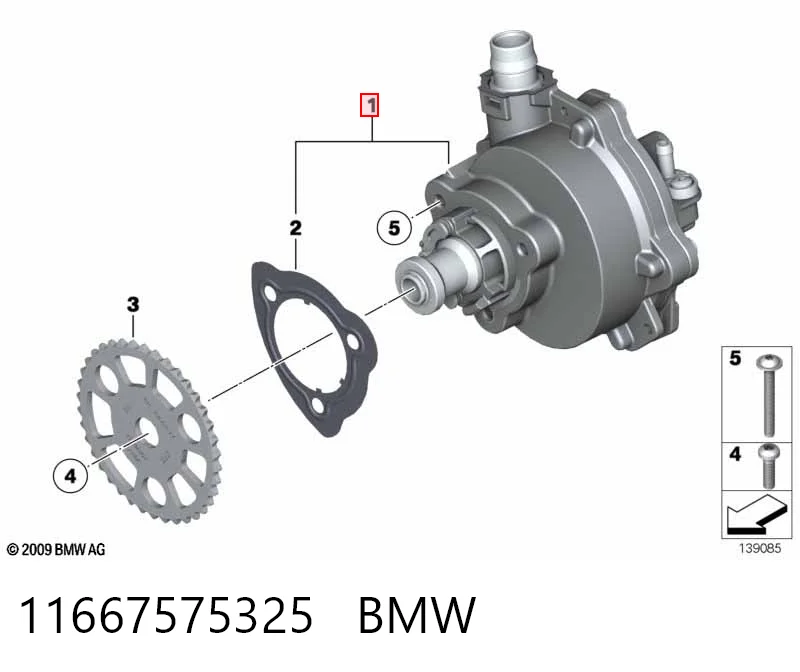 11667575325 BMW Pompa podciśnienia