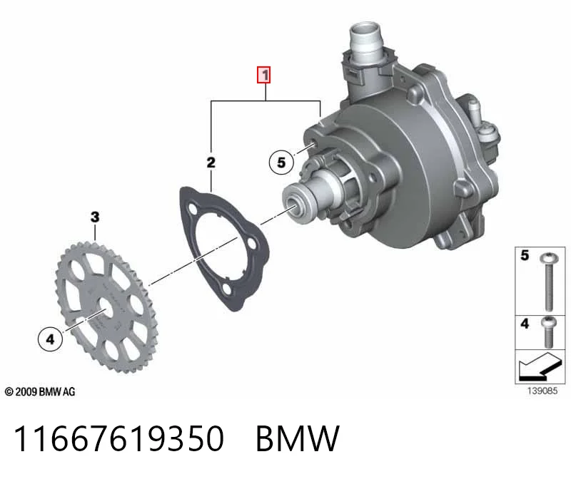 11667619350 BMW Pompa podciśnienia