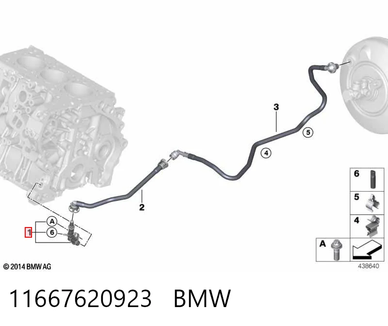 11667620923 BMW Zawór ograniczаnia ciśnienia oleju w głowicy cylindrów