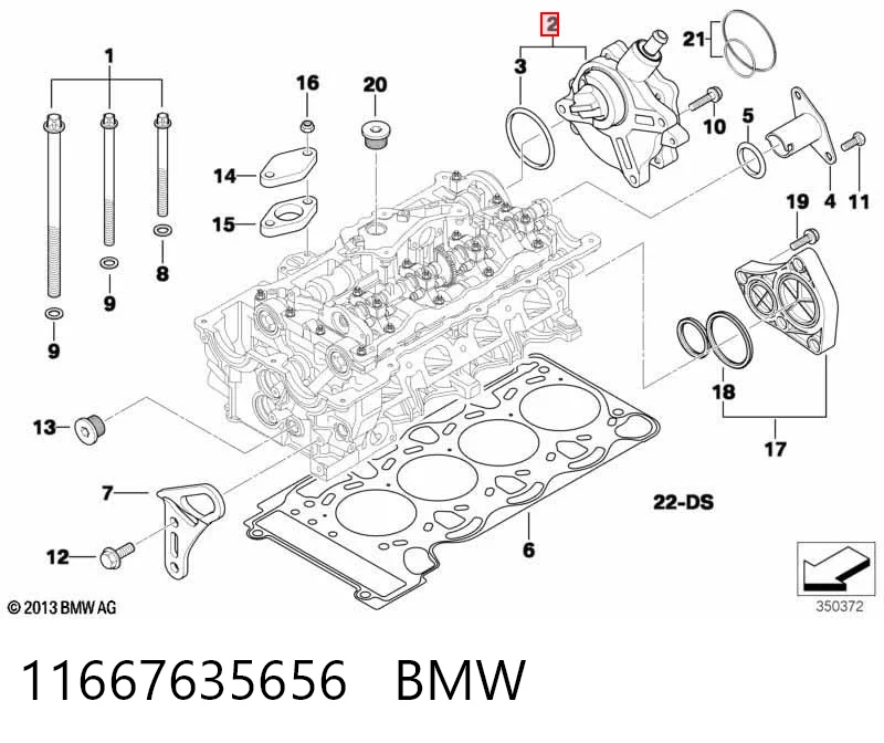 11667635656 BMW Pompa podciśnienia
