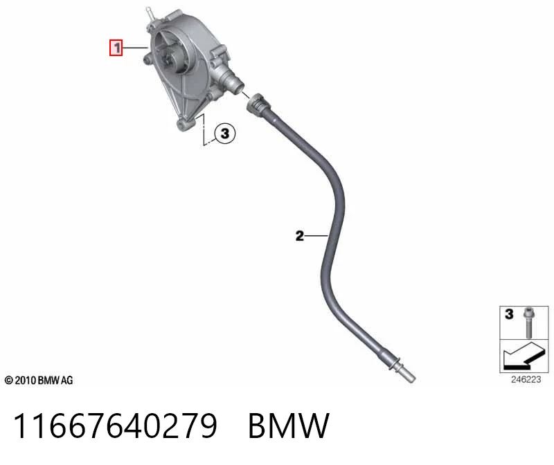 11667640279 BMW Pompa podciśnienia