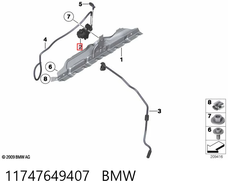 11747649407 BMW Przetwornik ciśnienia (solenoid) doładowania