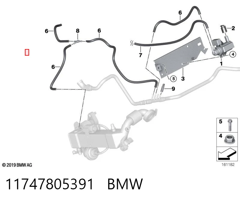 11747805391 BMW Przetwornik ciśnienia (solenoid) doładowania