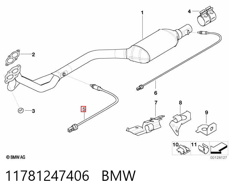 11781247406 BMW Sonda lambda, czujnik tlenu