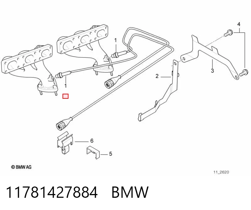 11781427884 BMW Sonda lambda, czujnik tlenu