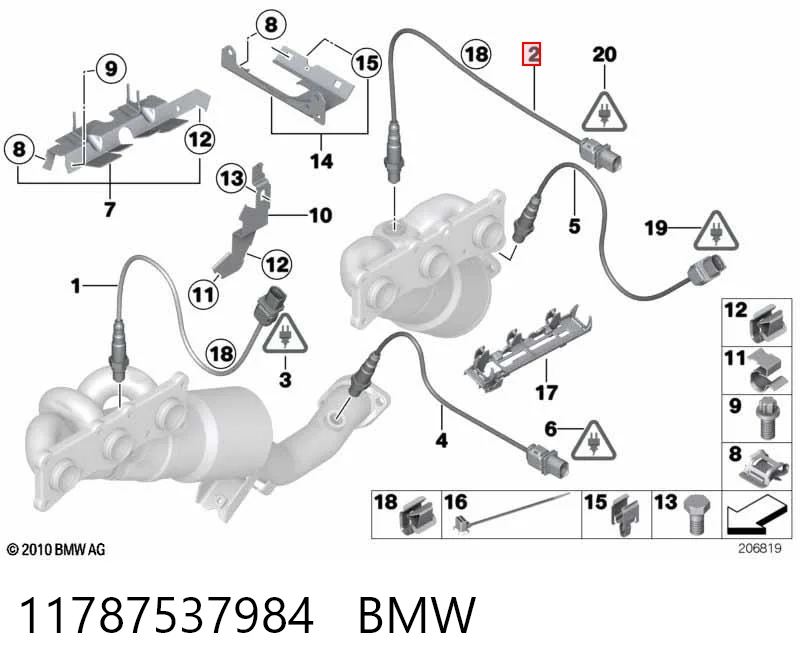 11787537984 BMW Sonda lambda czujnik tlenu przed katalizatorem