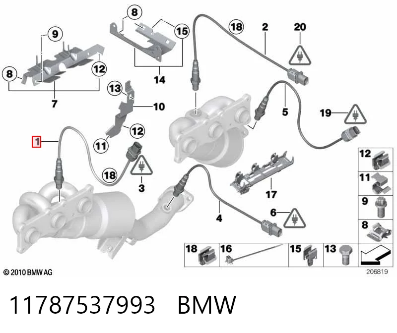 11787537993 BMW Sonda lambda czujnik tlenu przed katalizatorem