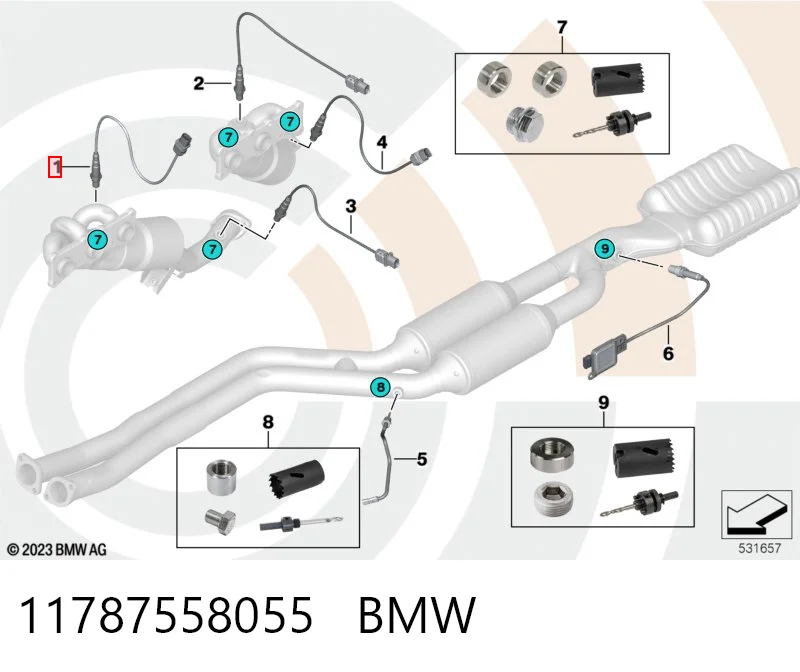11787558055 BMW Sonda lambda czujnik tlenu przed katalizatorem
