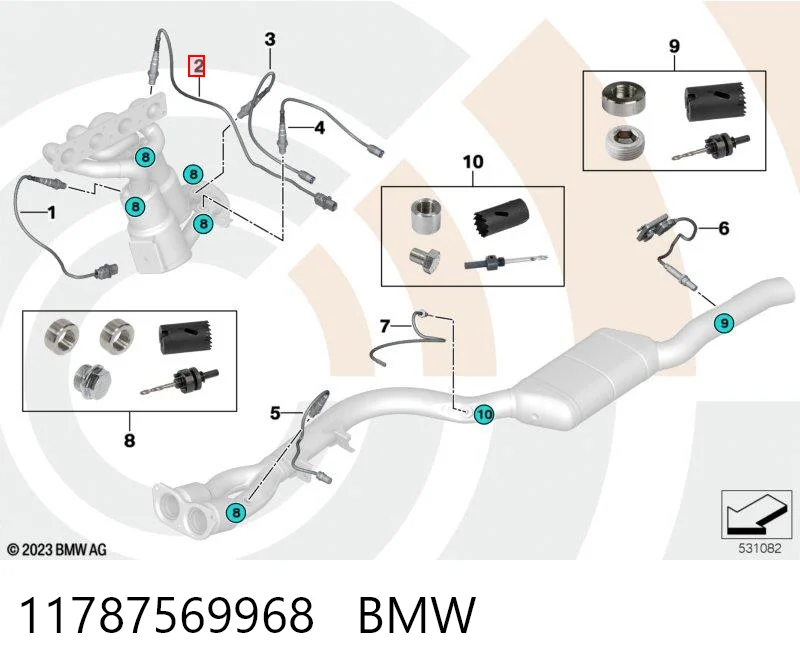 11787569968 BMW Sonda lambda czujnik tlenu przed katalizatorem