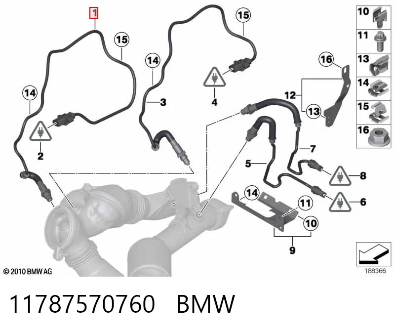11787570760 BMW Sonda lambda czujnik tlenu przed katalizatorem