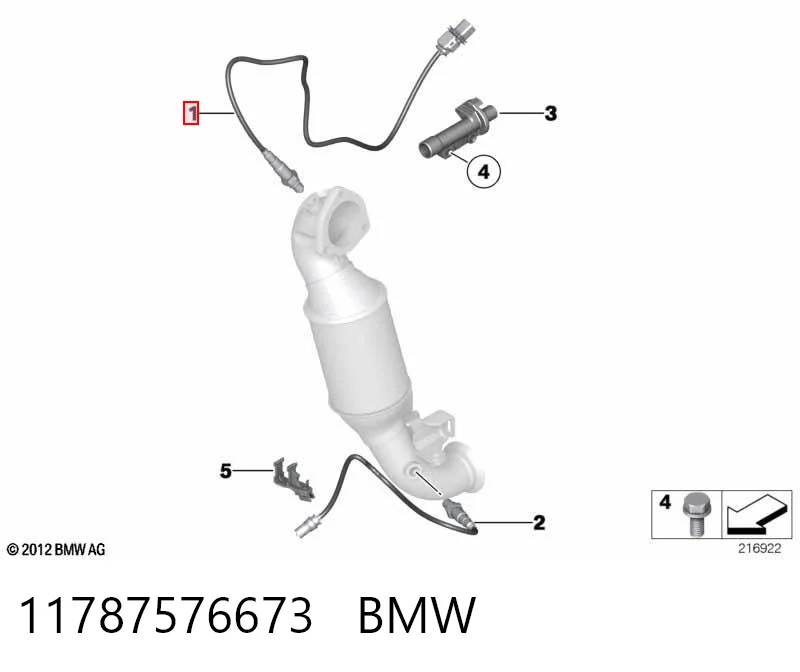 11787576673 BMW Sonda lambda czujnik tlenu przed katalizatorem