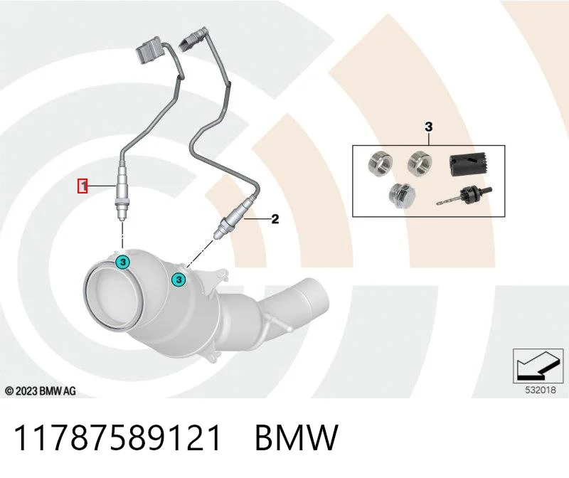11787589121 BMW Sonda lambda czujnik tlenu przed katalizatorem