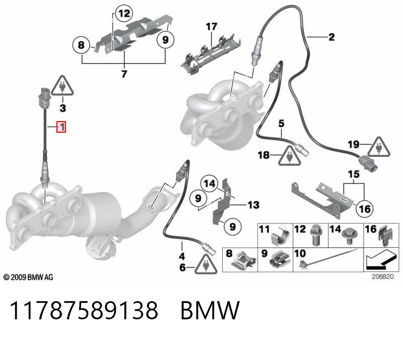 11787589138 BMW Sonda lambda czujnik tlenu przed katalizatorem