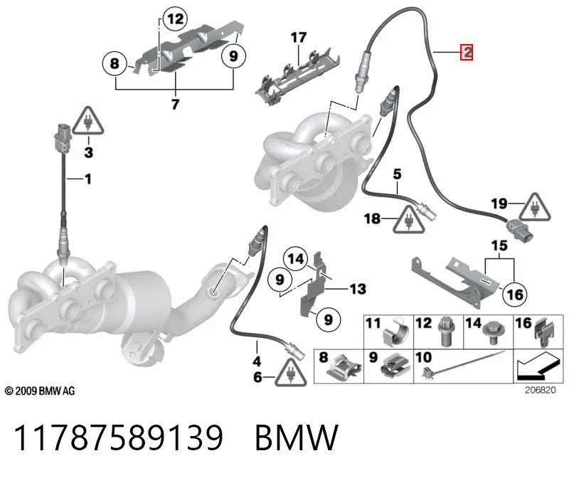 11787589139 BMW Sonda lambda czujnik tlenu przed katalizatorem