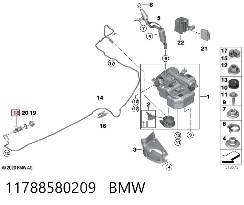 11788580209 BMW Wtryskiwacz AD BLUE