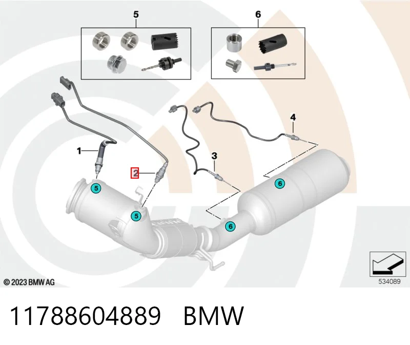 11788604889 BMW Sonda lambda czujnik tlenu po katalizatorze