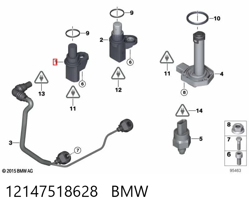 12147518628 BMW Czujnik położenia wałka rozrządu