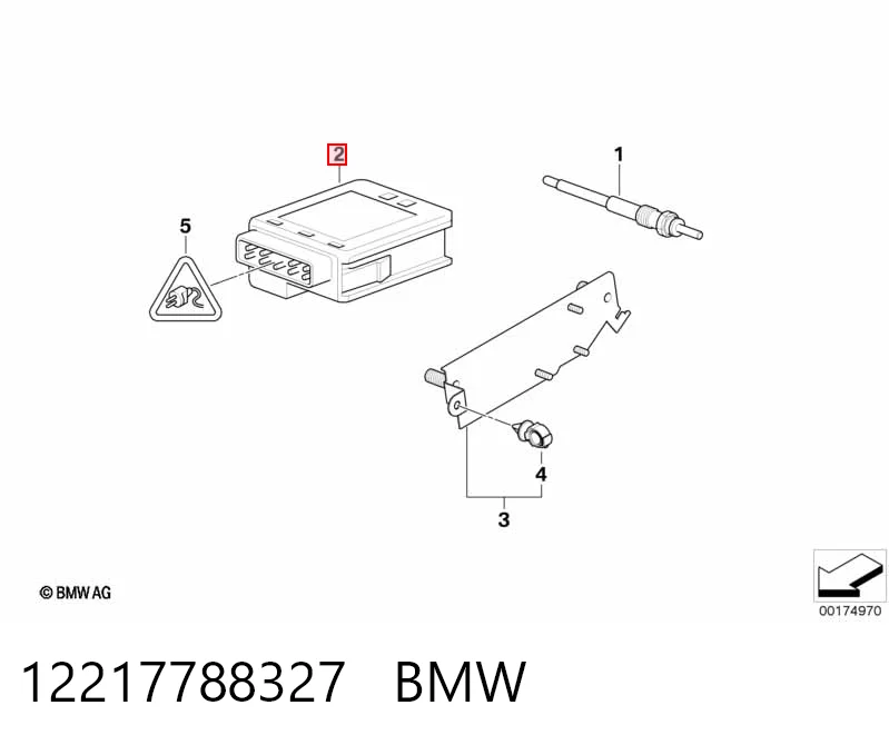 12217788327 BMW Przekaźnik świec żarowych