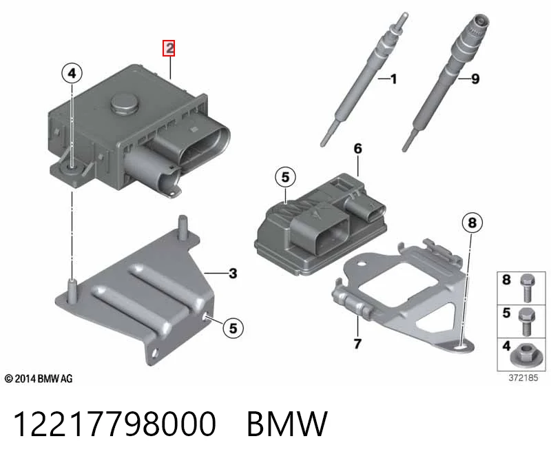 12217798000 BMW Przekaźnik świec żarowych