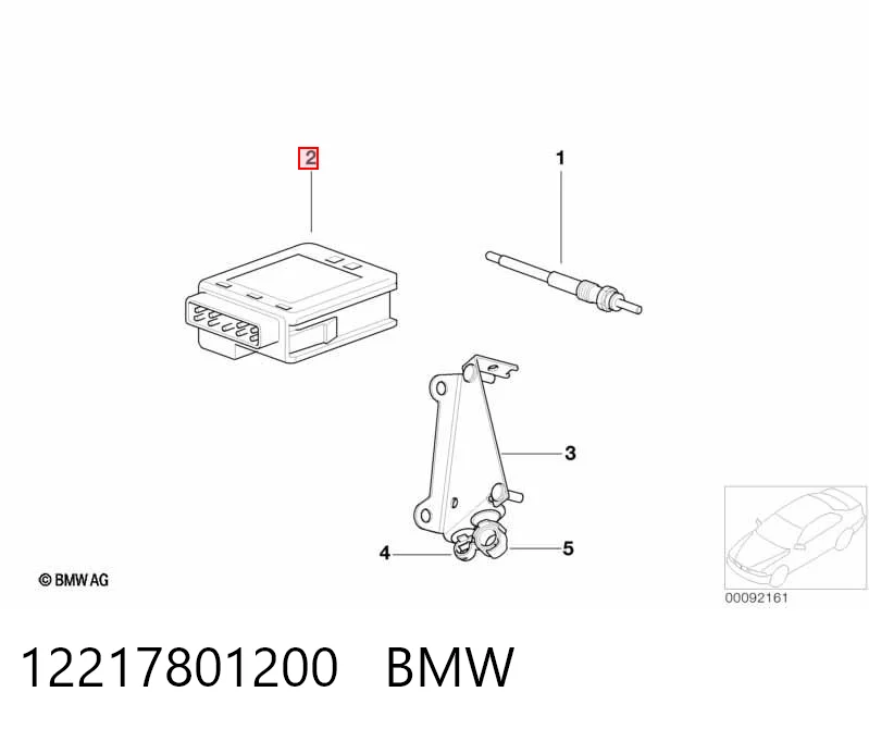 12217801200 BMW Przekaźnik świec żarowych