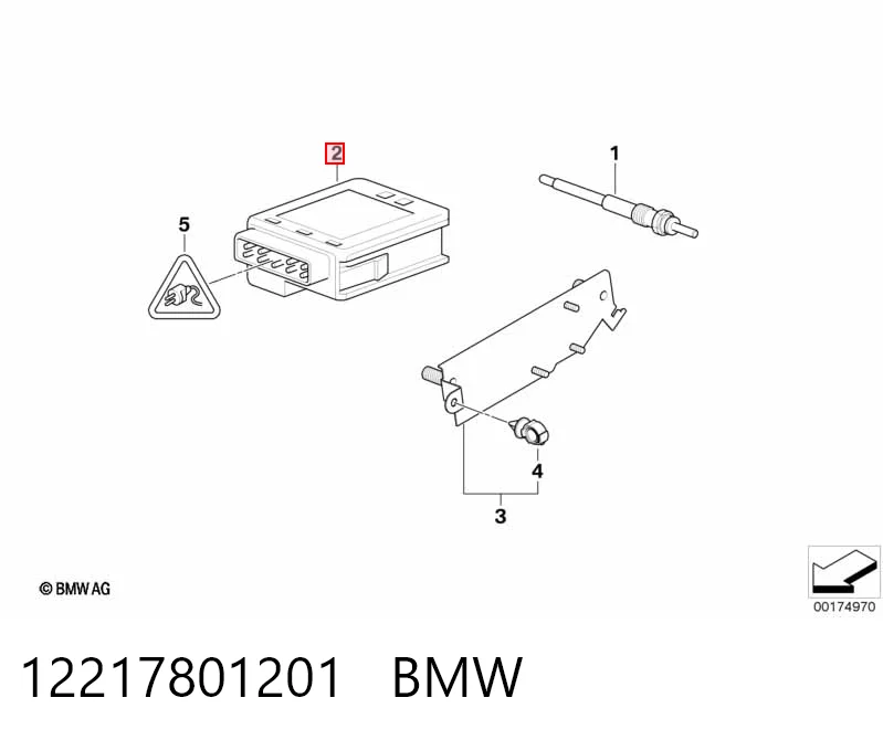 12217801201 BMW Przekaźnik świec żarowych