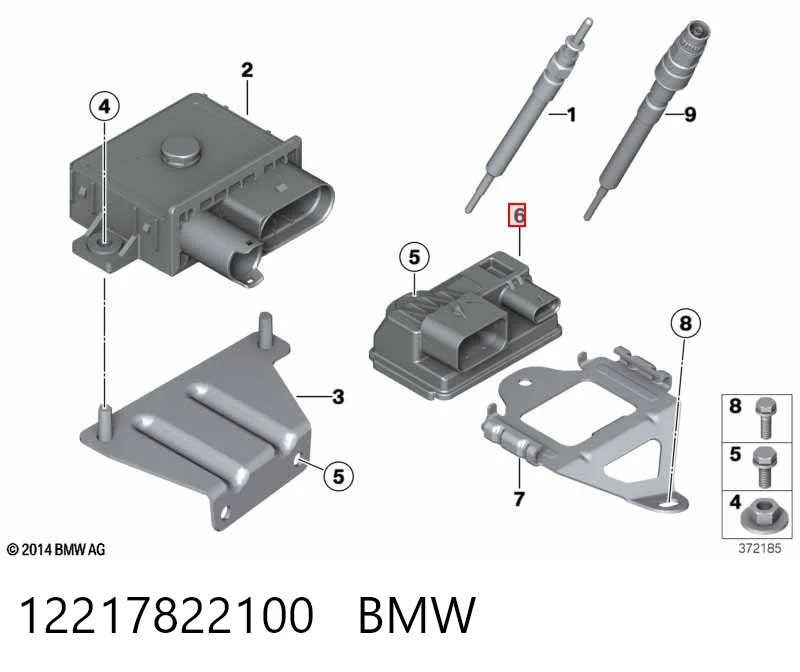 12217822100 BMW Przekaźnik świec żarowych