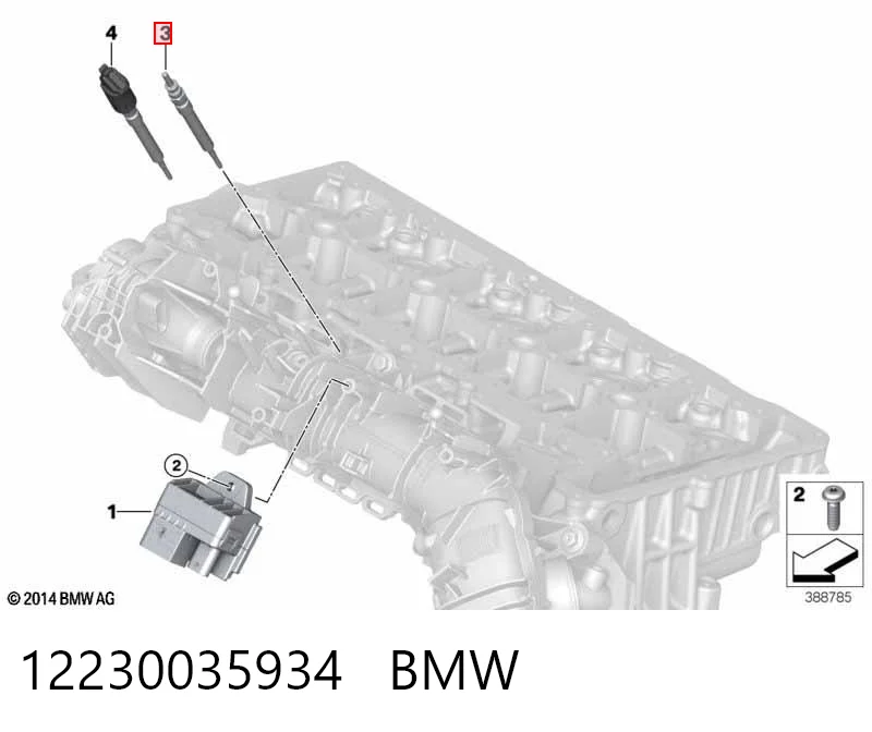 12230035934 BMW Świeca żarowa