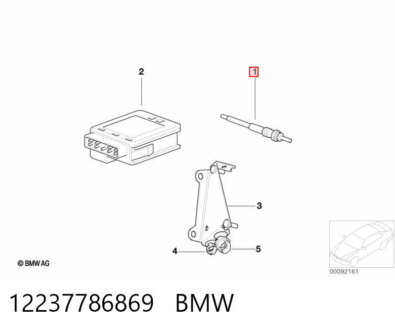 12237786869 BMW Świeca żarowa