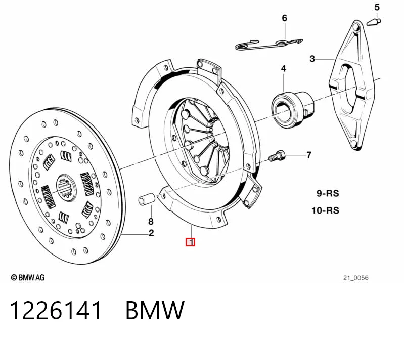 1226141 BMW Docisk sprzęgła