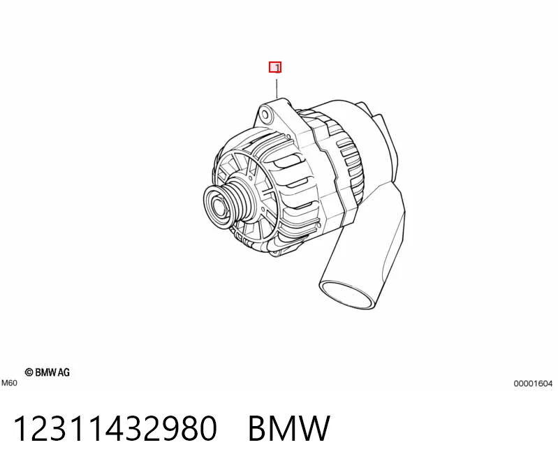 12311432980 BMW Alternator