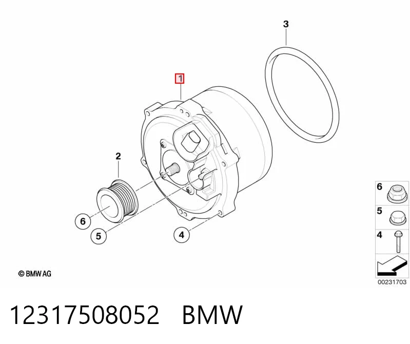 12317508052 BMW Alternator