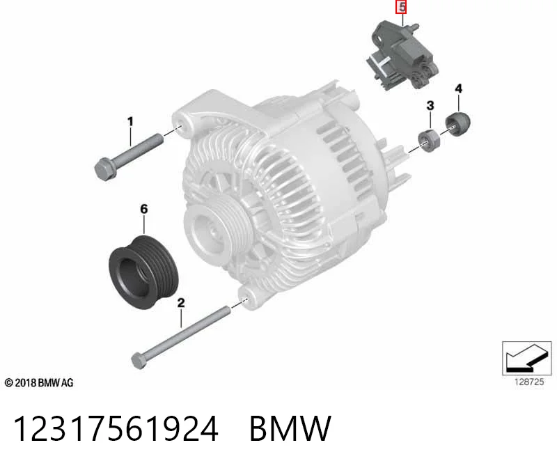 12317561924 BMW Regulator alternatora (przekaźnik ładowania)