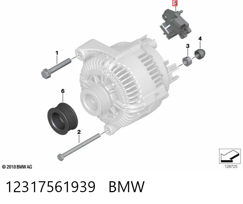12317561939 BMW Regulator alternatora (przekaźnik ładowania)